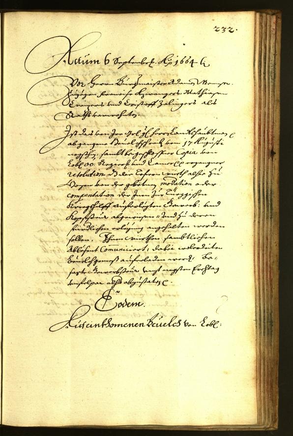 Civic Archives of Bozen-Bolzano - BOhisto Minutes of the council 1664 