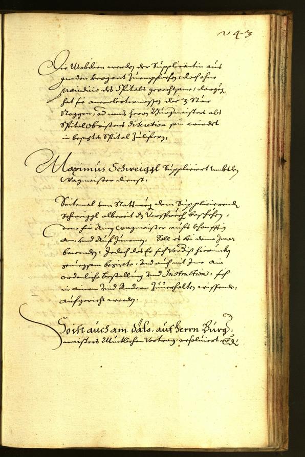 Stadtarchiv Bozen - BOhisto Ratsprotokoll 1664 