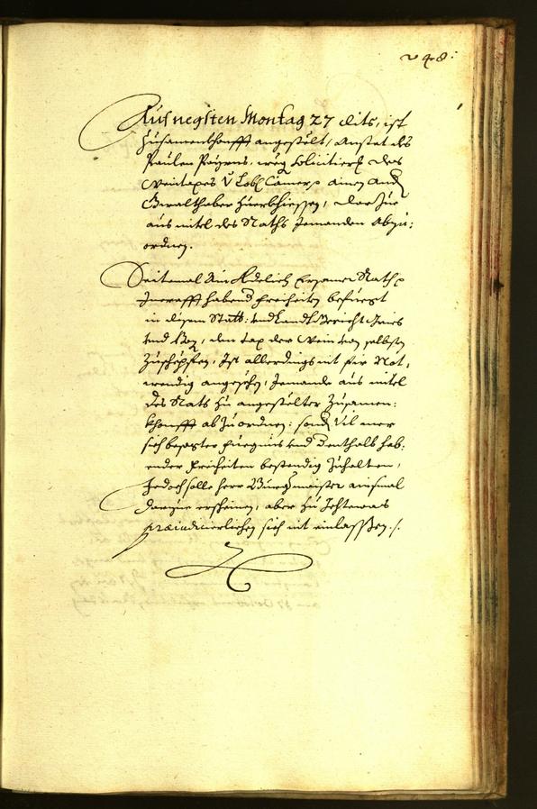 Stadtarchiv Bozen - BOhisto Ratsprotokoll 1664 