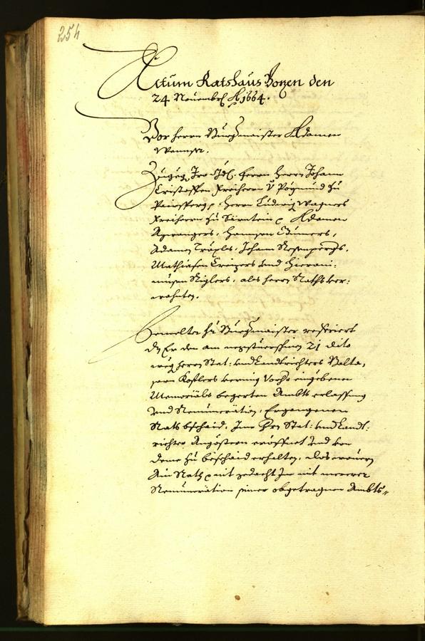 Civic Archives of Bozen-Bolzano - BOhisto Minutes of the council 1664 