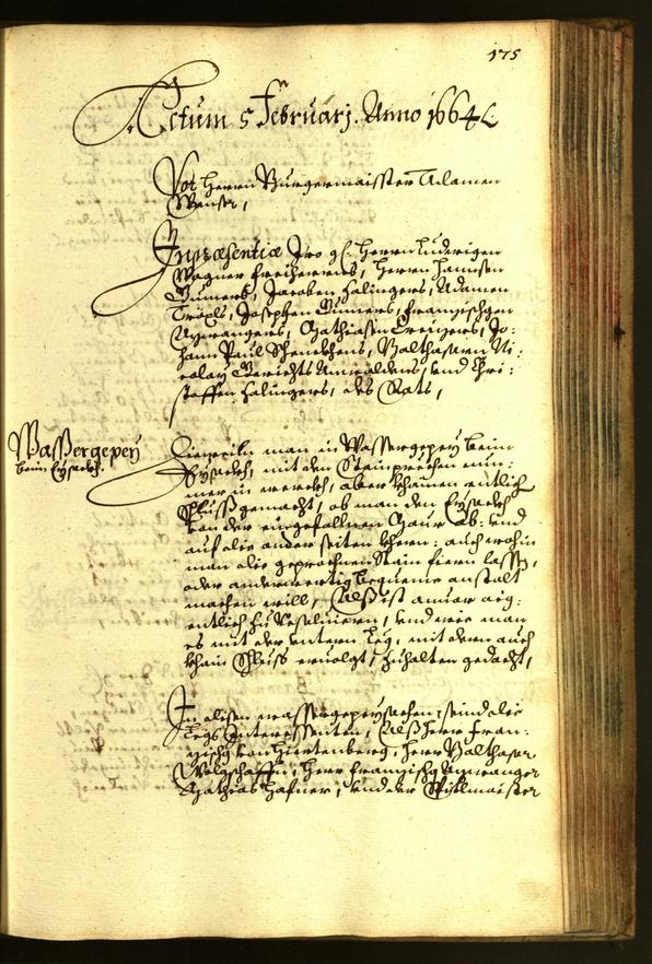 Civic Archives of Bozen-Bolzano - BOhisto Minutes of the council 1664 