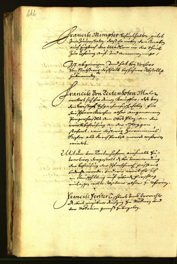 Stadtarchiv Bozen - BOhisto Ratsprotokoll 1664 