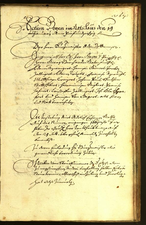 Civic Archives of Bozen-Bolzano - BOhisto Minutes of the council 1664 