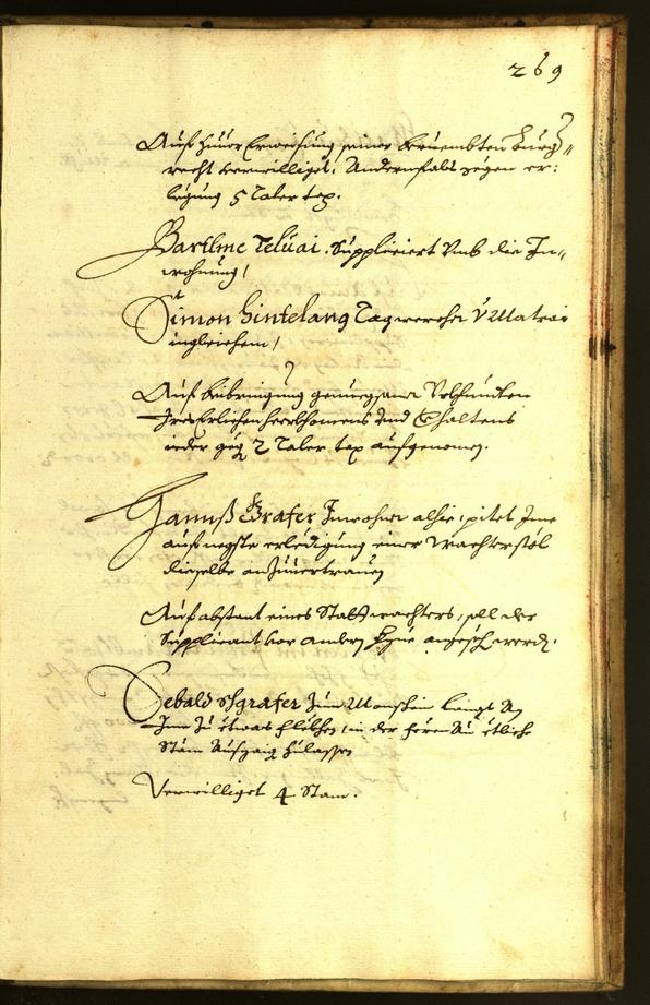 Stadtarchiv Bozen - BOhisto Ratsprotokoll 1664 