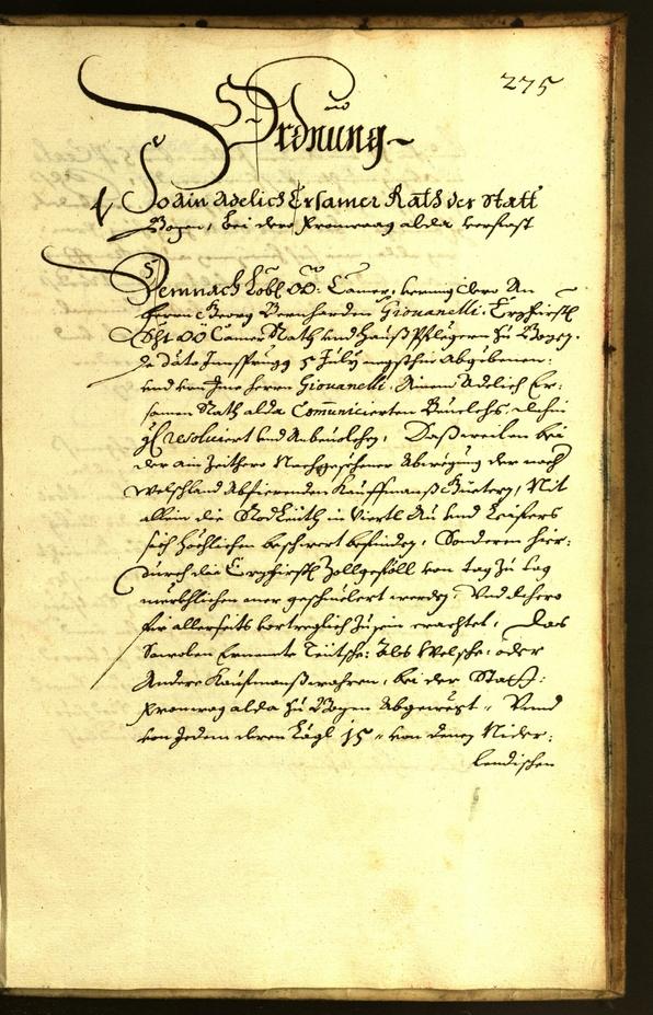 Archivio Storico della Città di Bolzano - BOhisto protocollo consiliare 1664 