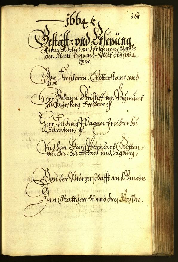 Civic Archives of Bozen-Bolzano - BOhisto Minutes of the council 1664 