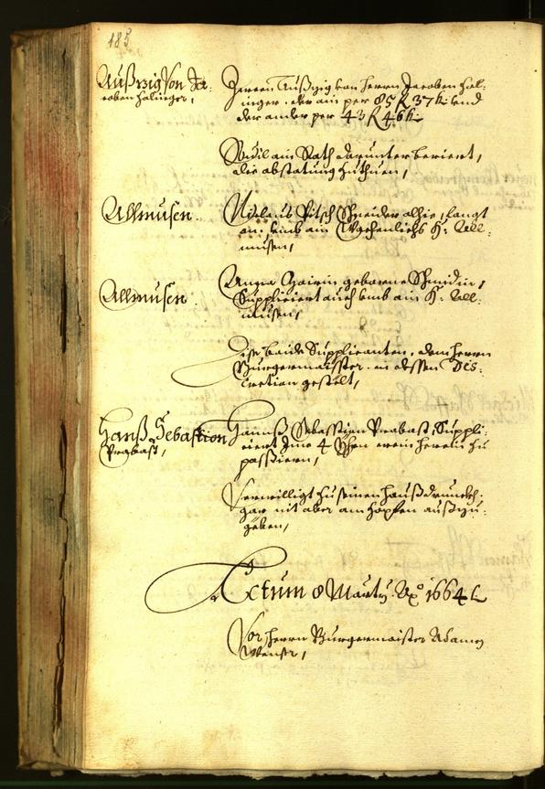 Civic Archives of Bozen-Bolzano - BOhisto Minutes of the council 1664 