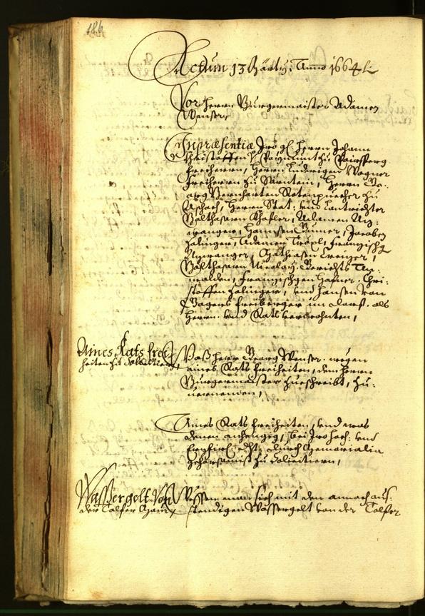 Civic Archives of Bozen-Bolzano - BOhisto Minutes of the council 1664 