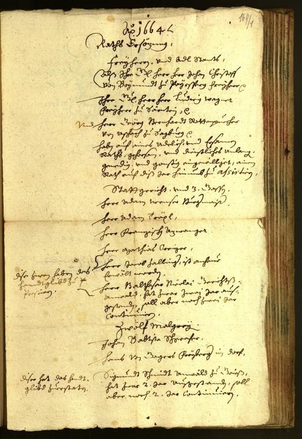 Civic Archives of Bozen-Bolzano - BOhisto Minutes of the council 1664 