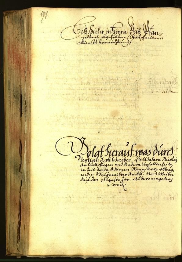 Stadtarchiv Bozen - BOhisto Ratsprotokoll 1664 