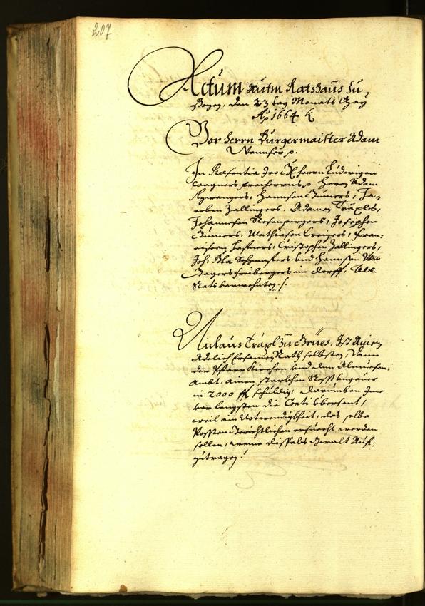 Civic Archives of Bozen-Bolzano - BOhisto Minutes of the council 1664 