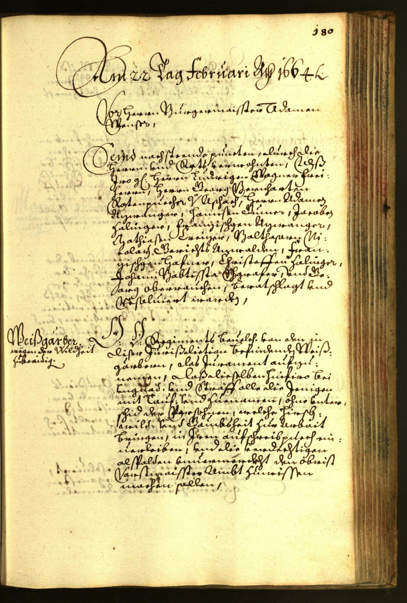 Civic Archives of Bozen-Bolzano - BOhisto Minutes of the council 1664 