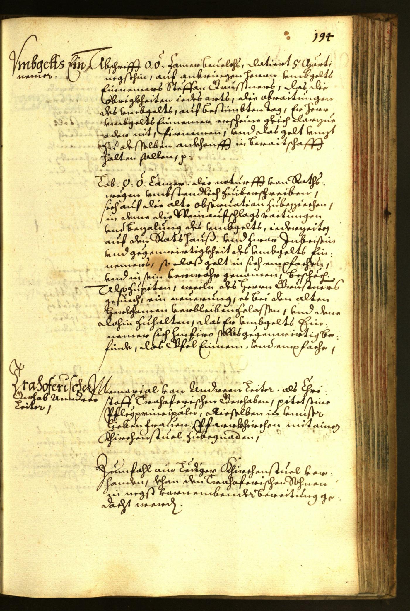 Stadtarchiv Bozen - BOhisto Ratsprotokoll 1664 