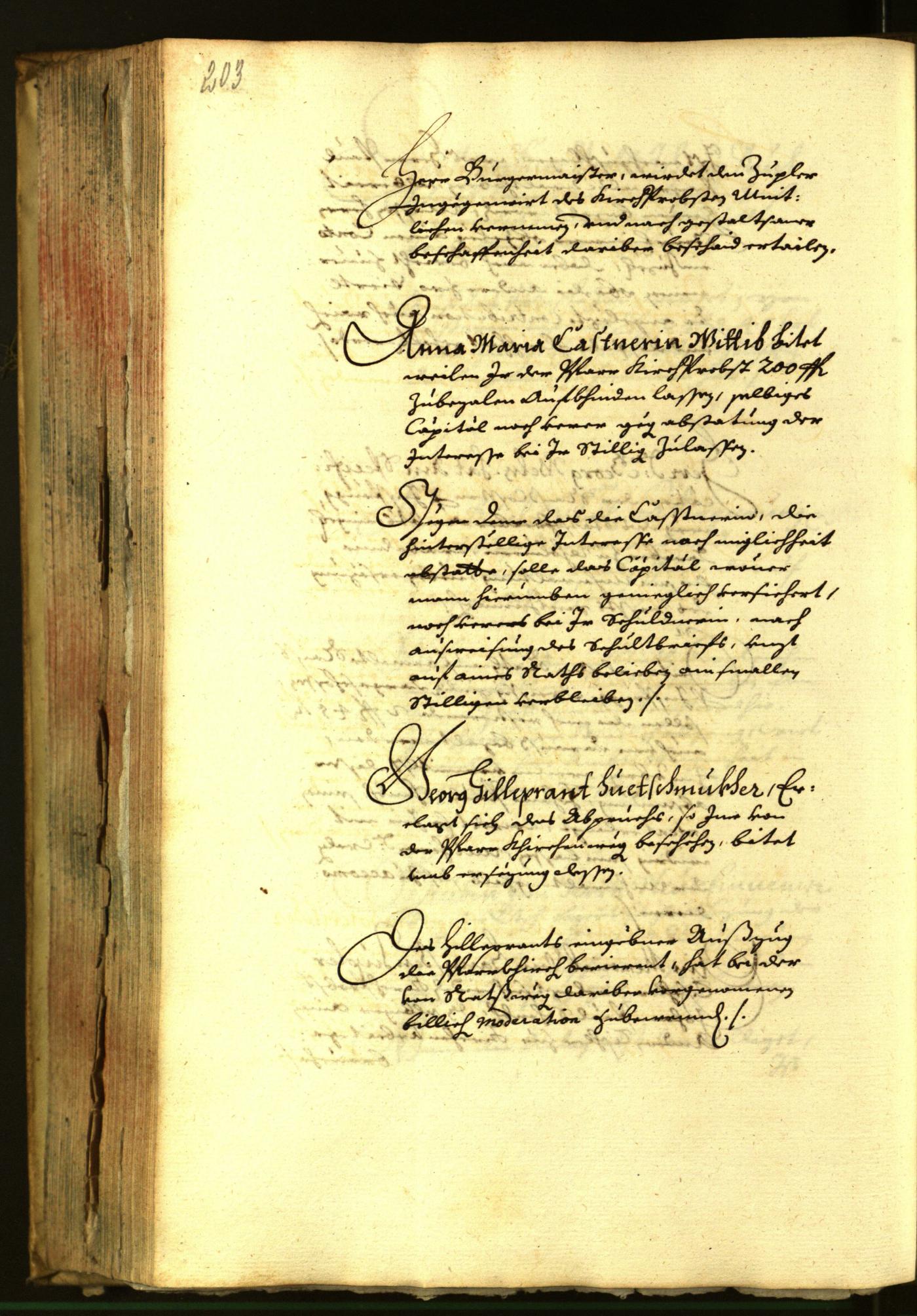 Stadtarchiv Bozen - BOhisto Ratsprotokoll 1664 