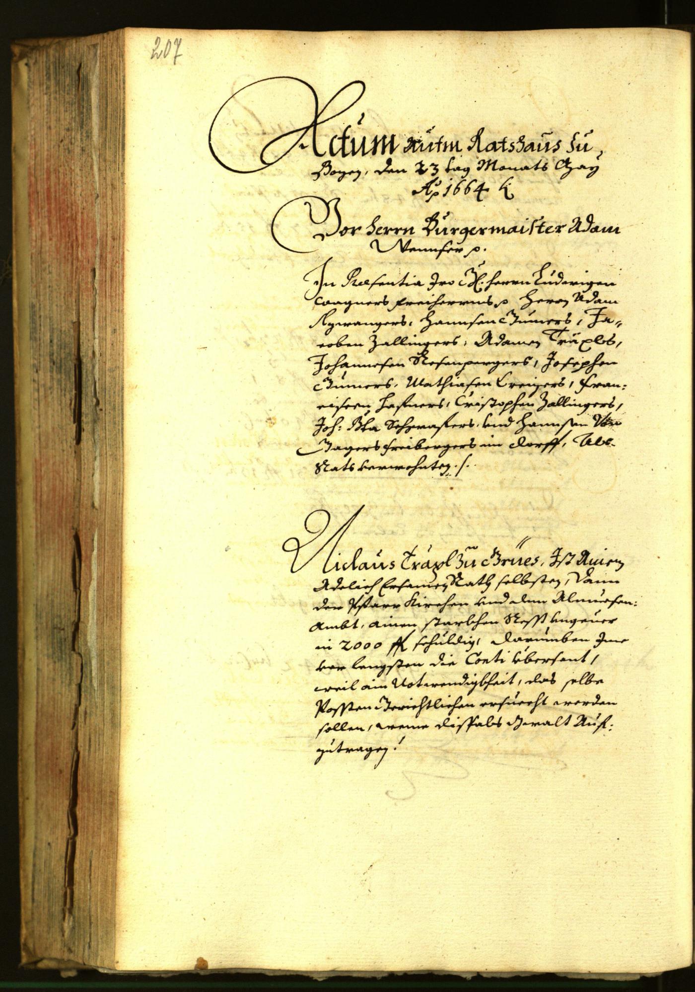 Civic Archives of Bozen-Bolzano - BOhisto Minutes of the council 1664 