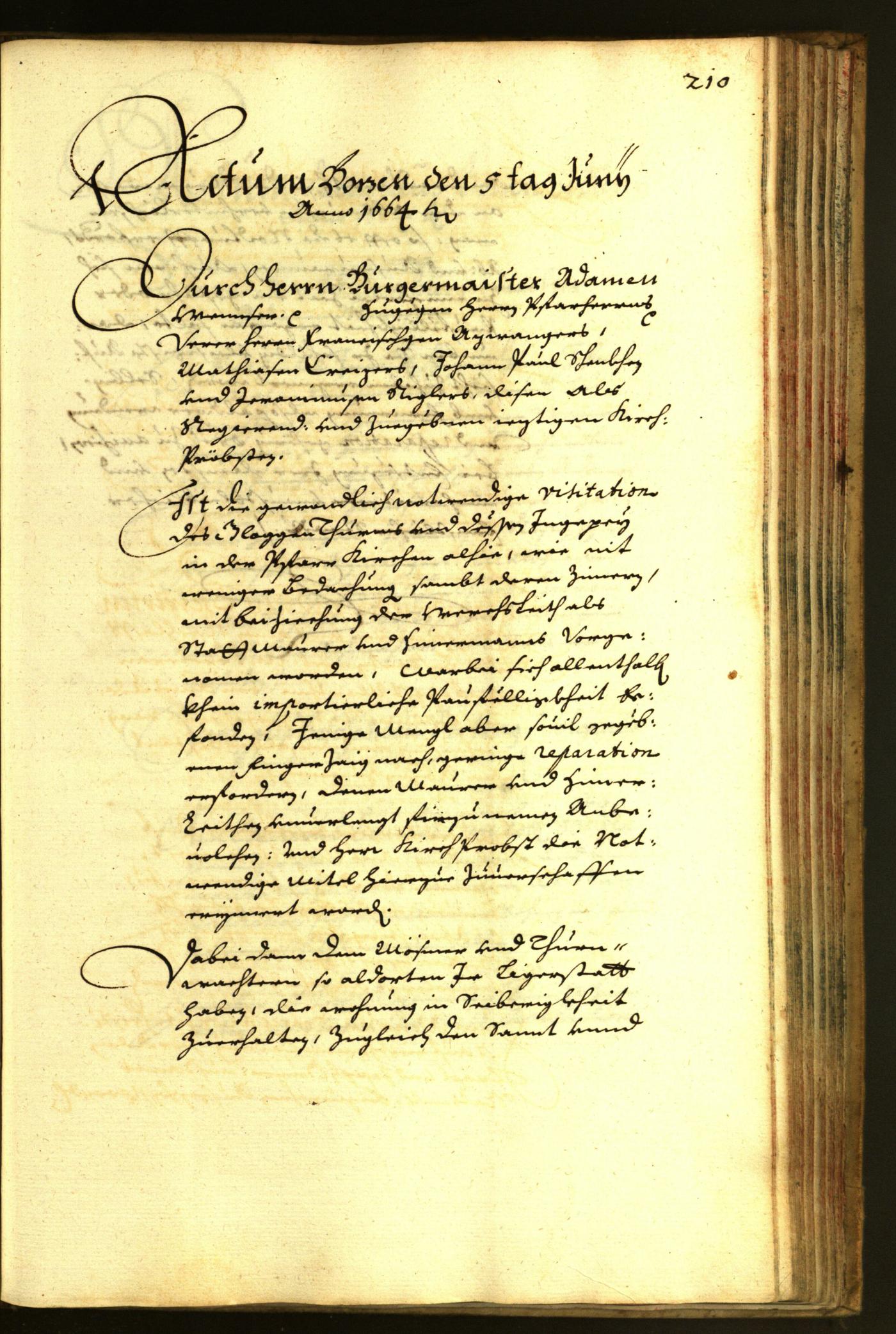 Civic Archives of Bozen-Bolzano - BOhisto Minutes of the council 1664 