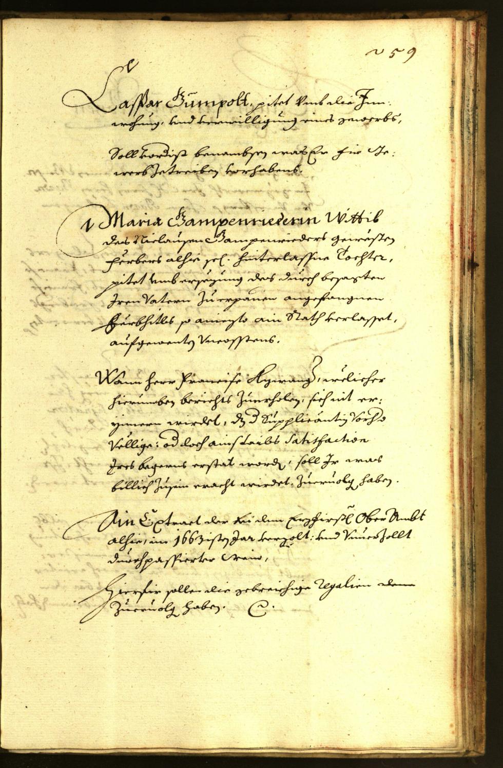 Stadtarchiv Bozen - BOhisto Ratsprotokoll 1664 
