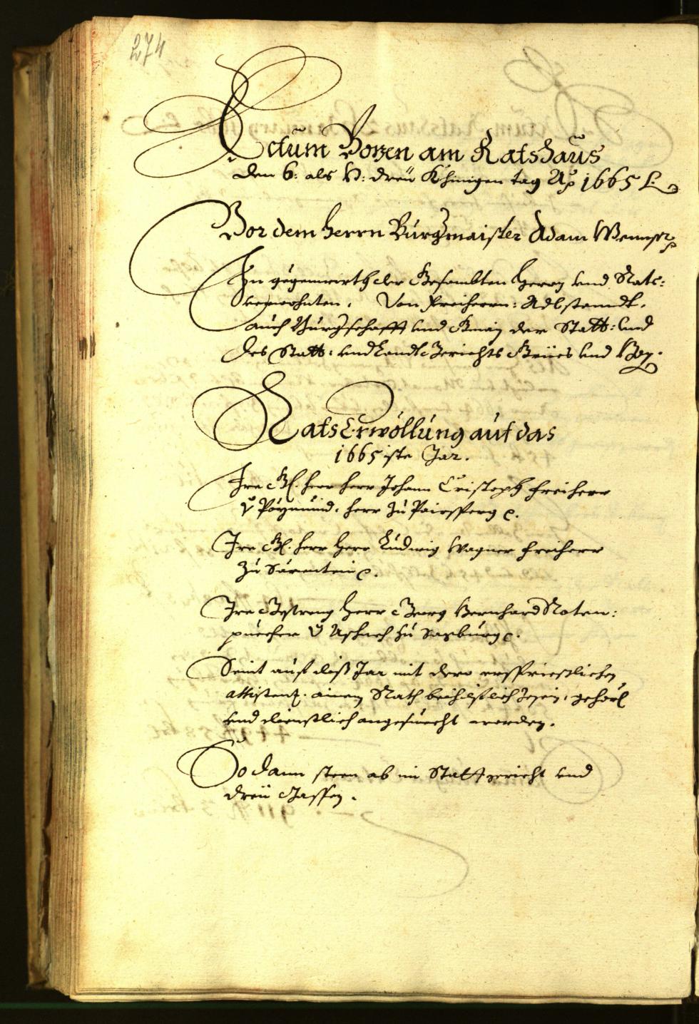 Civic Archives of Bozen-Bolzano - BOhisto Minutes of the council 1664 