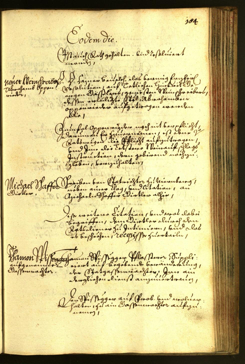 Civic Archives of Bozen-Bolzano - BOhisto Minutes of the council 1664 