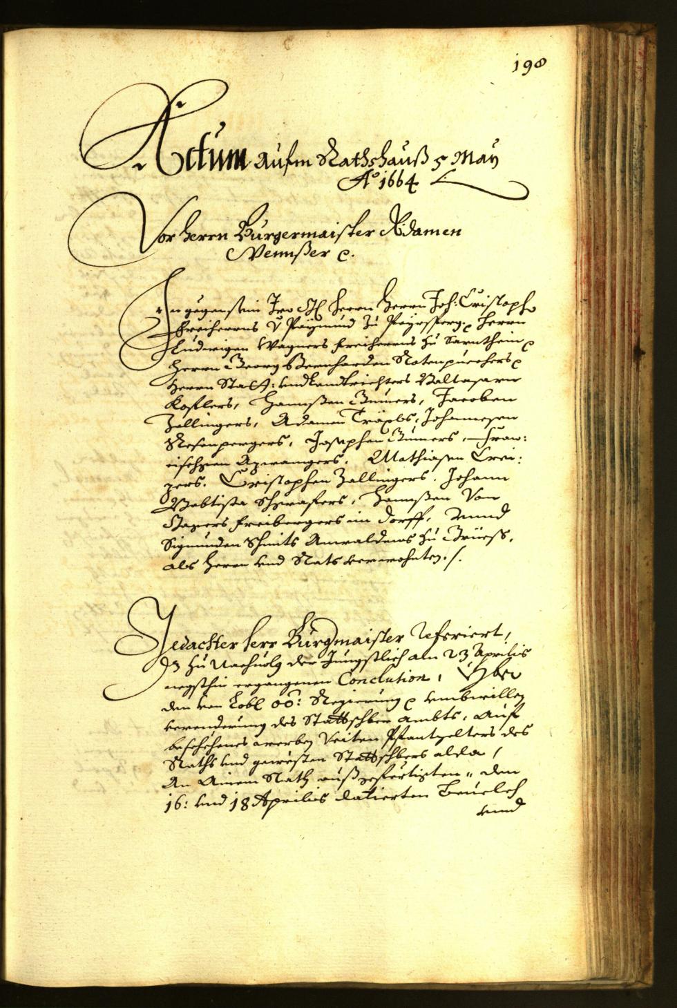 Civic Archives of Bozen-Bolzano - BOhisto Minutes of the council 1664 