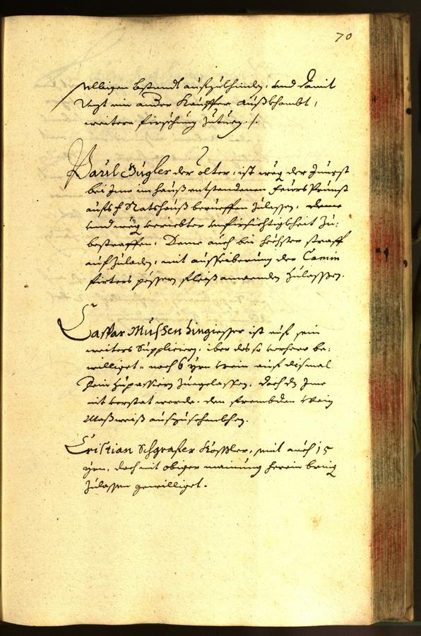 Stadtarchiv Bozen - BOhisto Ratsprotokoll 1665 