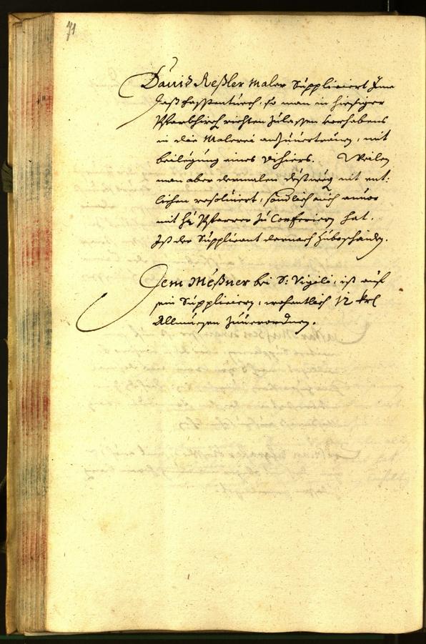 Stadtarchiv Bozen - BOhisto Ratsprotokoll 1665 