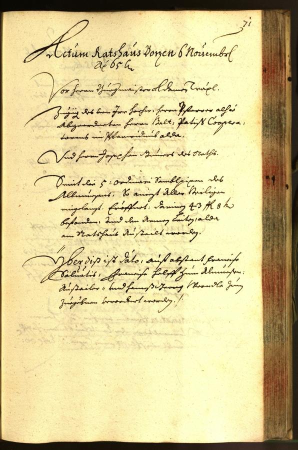 Civic Archives of Bozen-Bolzano - BOhisto Minutes of the council 1665 