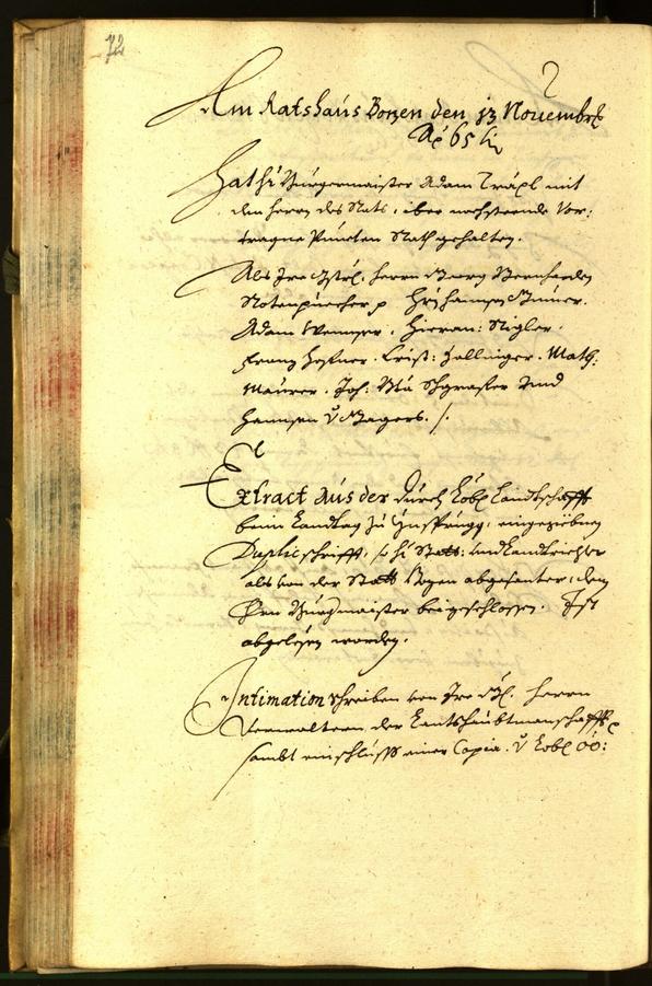 Civic Archives of Bozen-Bolzano - BOhisto Minutes of the council 1665 