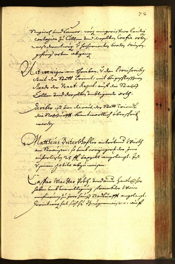 Stadtarchiv Bozen - BOhisto Ratsprotokoll 1665 