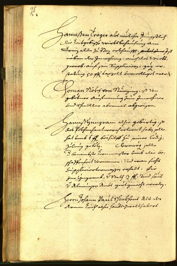 Stadtarchiv Bozen - BOhisto Ratsprotokoll 1665 