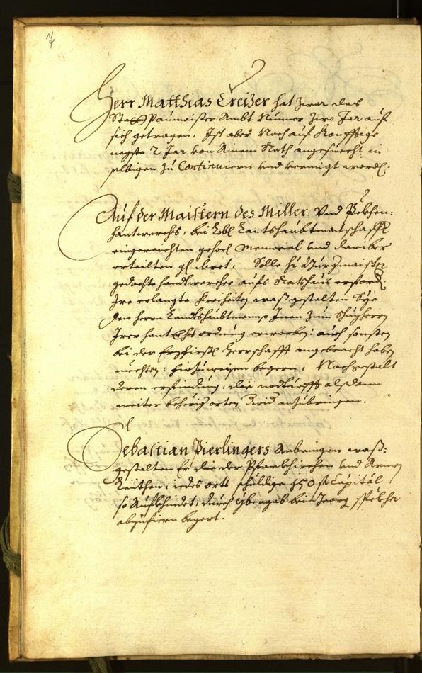 Stadtarchiv Bozen - BOhisto Ratsprotokoll 1665 