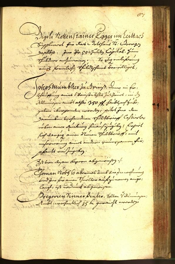 Stadtarchiv Bozen - BOhisto Ratsprotokoll 1665 