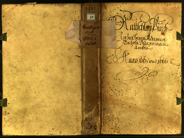 Stadtarchiv Bozen - BOhisto Ratsprotokoll 1665 