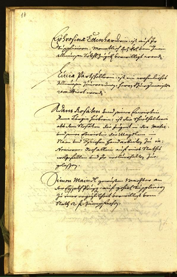 Stadtarchiv Bozen - BOhisto Ratsprotokoll 1665 