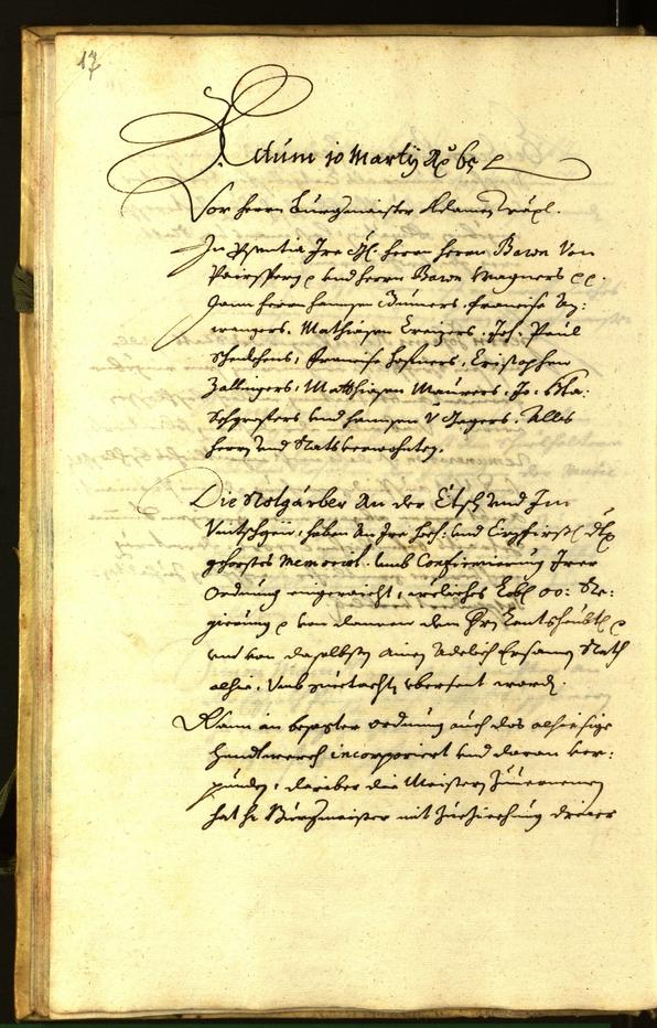 Civic Archives of Bozen-Bolzano - BOhisto Minutes of the council 1665 