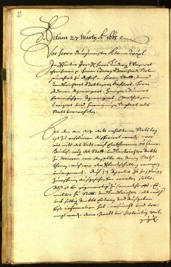 Civic Archives of Bozen-Bolzano - BOhisto Minutes of the council 1665 