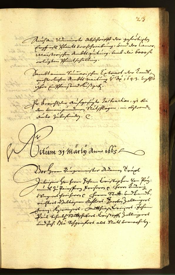 Civic Archives of Bozen-Bolzano - BOhisto Minutes of the council 1665 