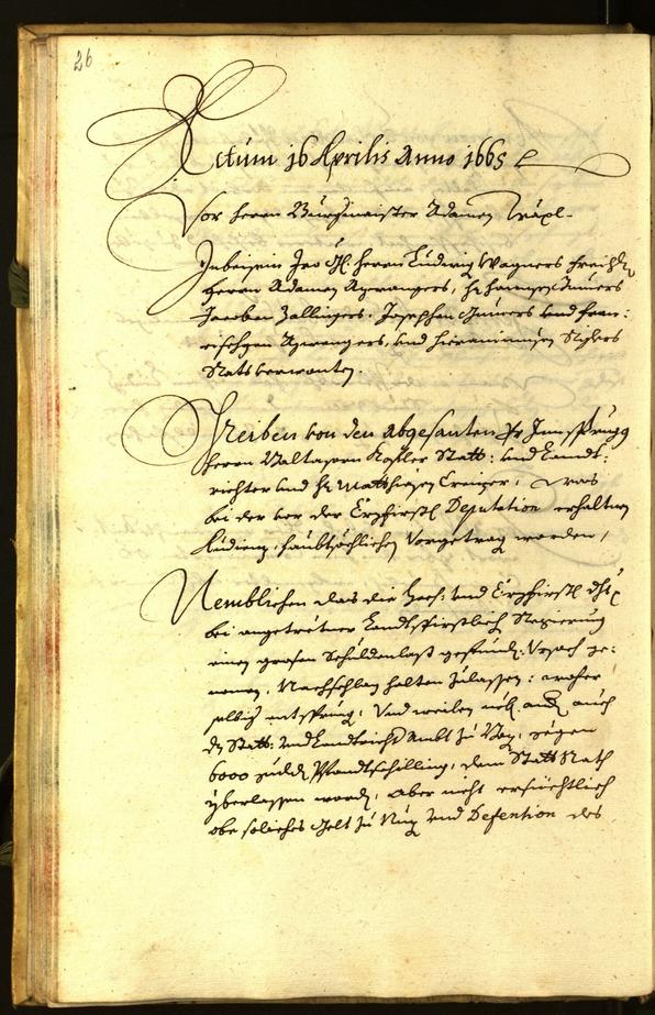 Archivio Storico della Città di Bolzano - BOhisto protocollo consiliare 1665 