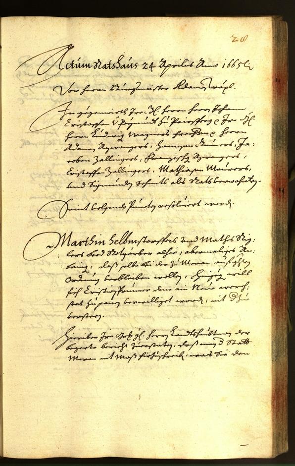 Archivio Storico della Città di Bolzano - BOhisto protocollo consiliare 1665 