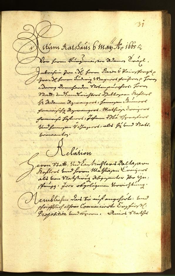 Civic Archives of Bozen-Bolzano - BOhisto Minutes of the council 1665 