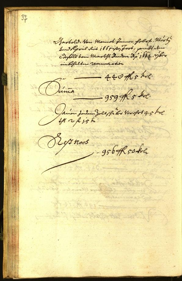 Stadtarchiv Bozen - BOhisto Ratsprotokoll 1665 