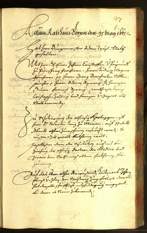 Civic Archives of Bozen-Bolzano - BOhisto Minutes of the council 1665 