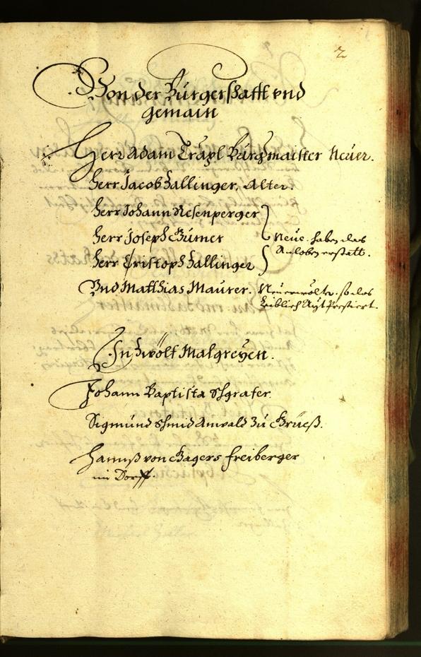 Stadtarchiv Bozen - BOhisto Ratsprotokoll 1665 