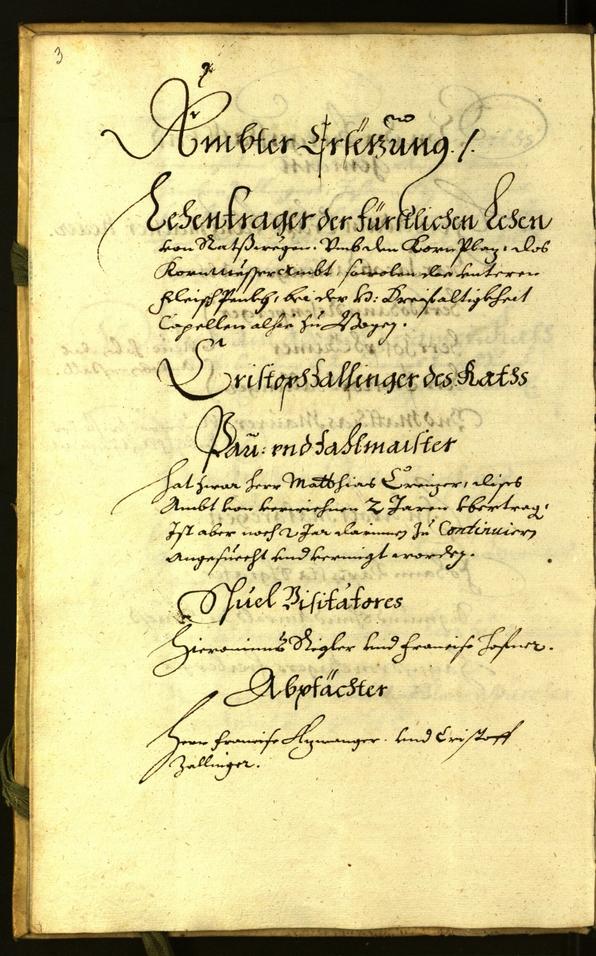 Stadtarchiv Bozen - BOhisto Ratsprotokoll 1665 