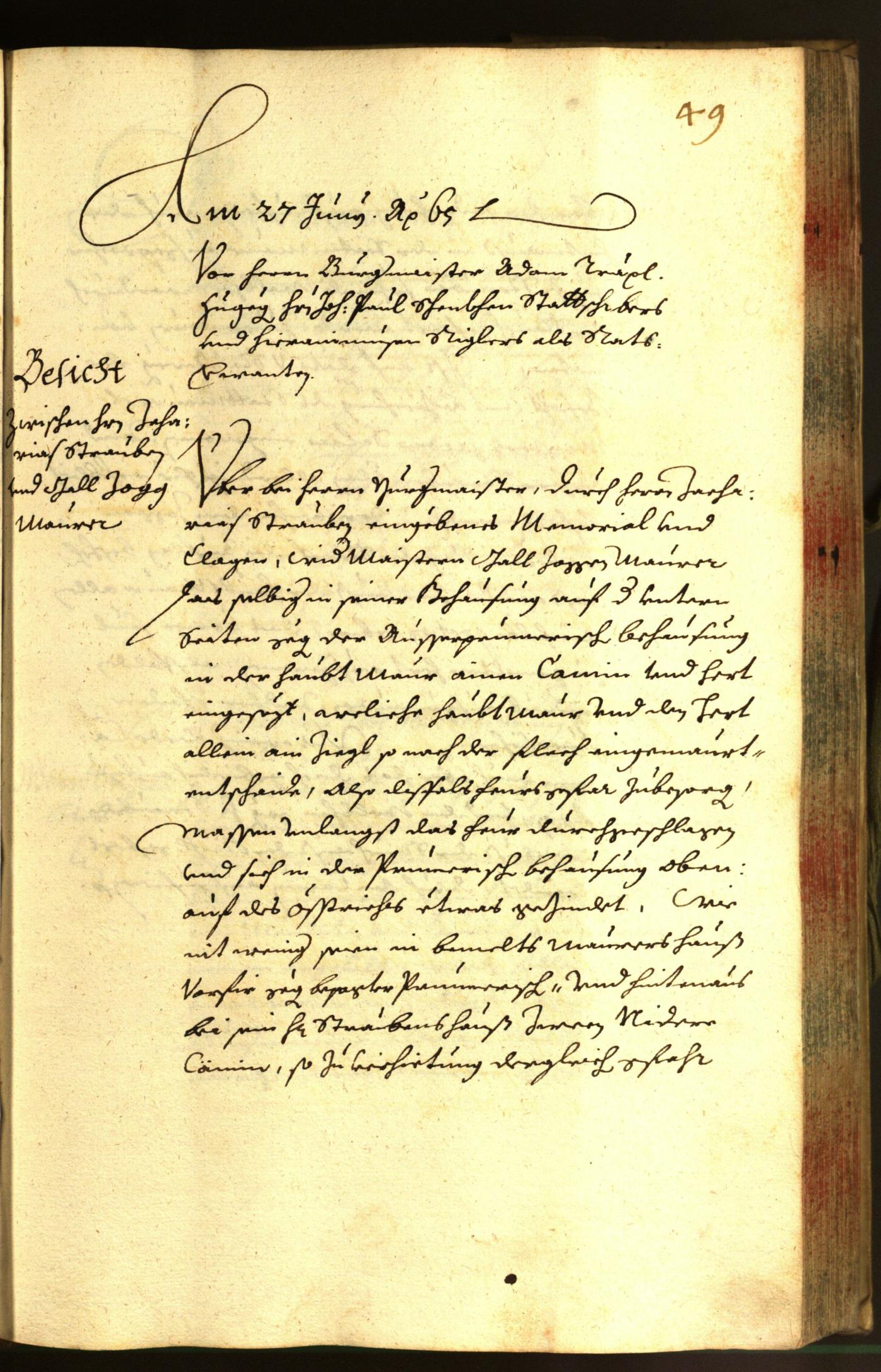 Civic Archives of Bozen-Bolzano - BOhisto Minutes of the council 1665 