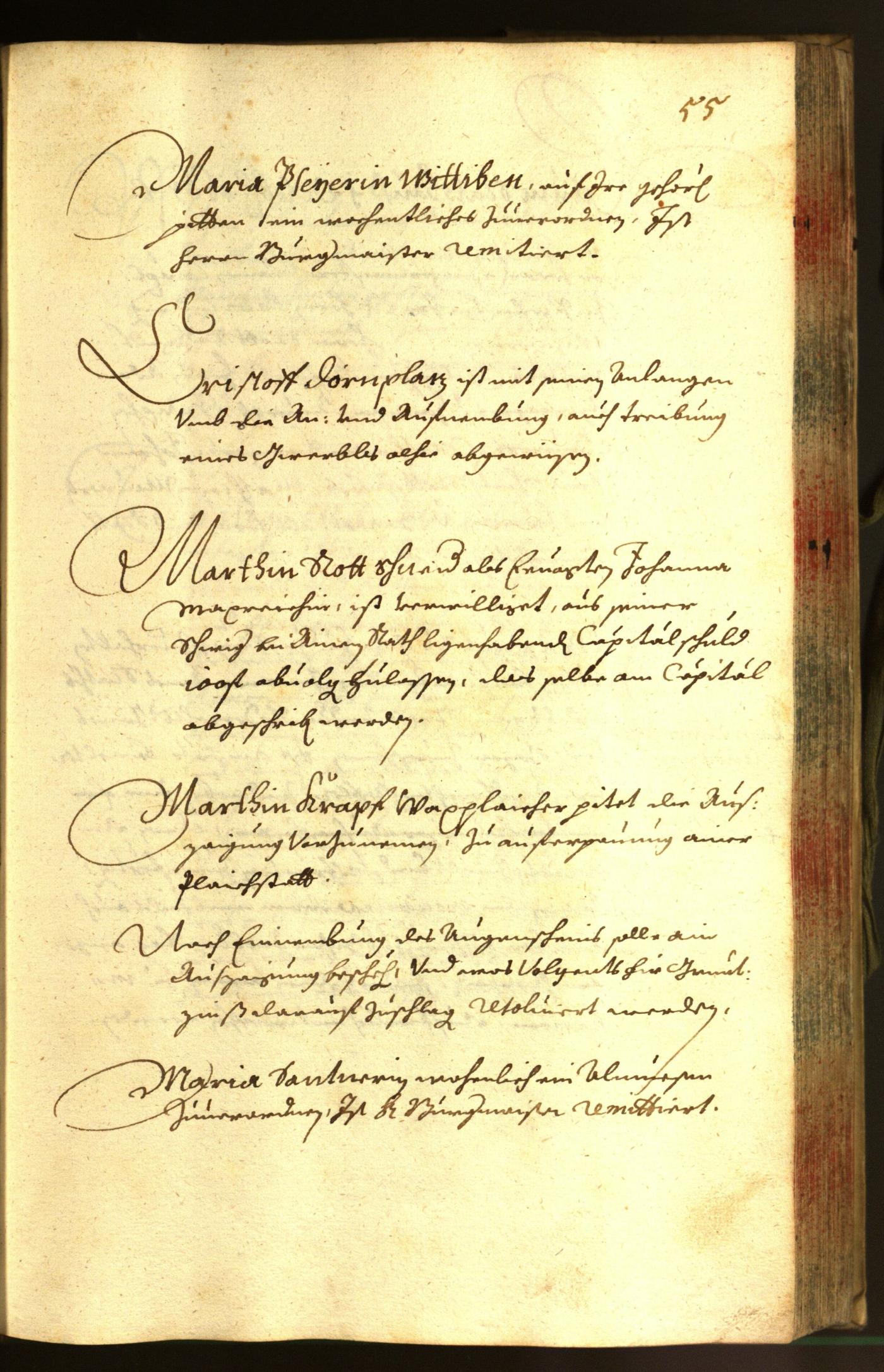 Stadtarchiv Bozen - BOhisto Ratsprotokoll 1665 