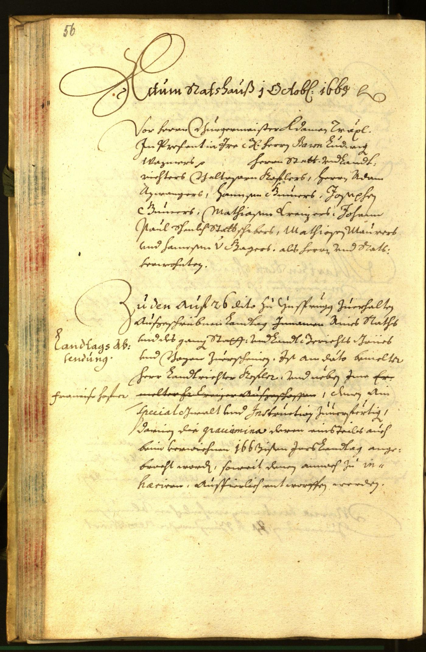 Civic Archives of Bozen-Bolzano - BOhisto Minutes of the council 1665 