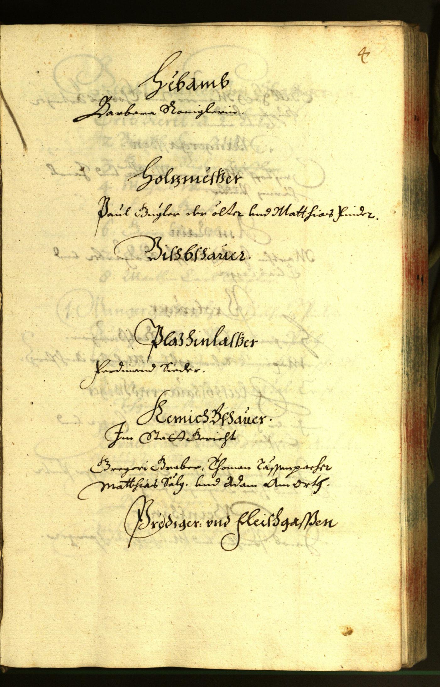 Stadtarchiv Bozen - BOhisto Ratsprotokoll 1665 