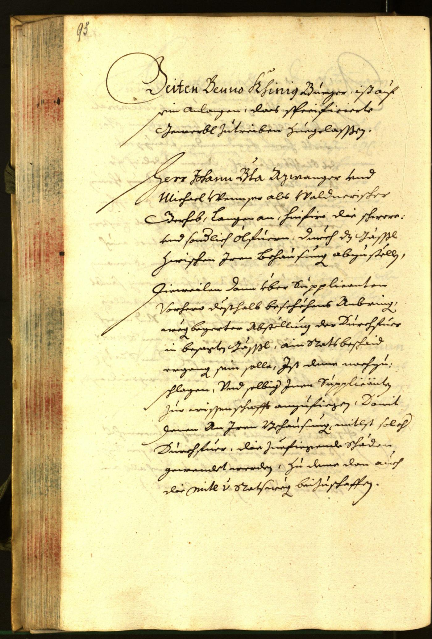 Stadtarchiv Bozen - BOhisto Ratsprotokoll 1665 