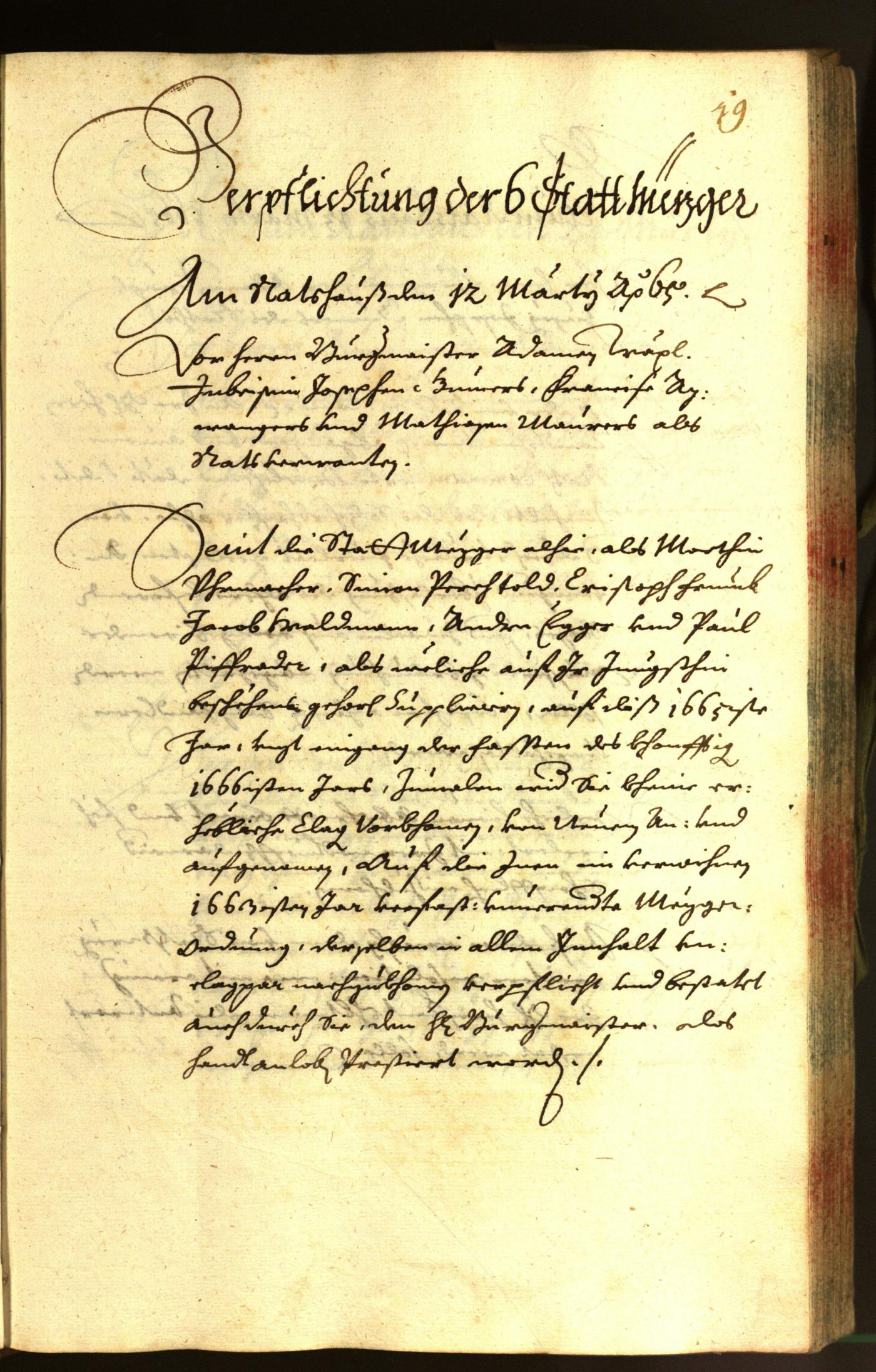 Civic Archives of Bozen-Bolzano - BOhisto Minutes of the council 1665 